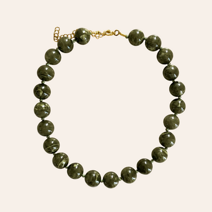 Mimi Necklace - Olive Green